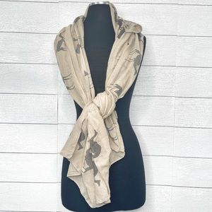 Tan Camel Humpday Lightweight Sheer Scarf